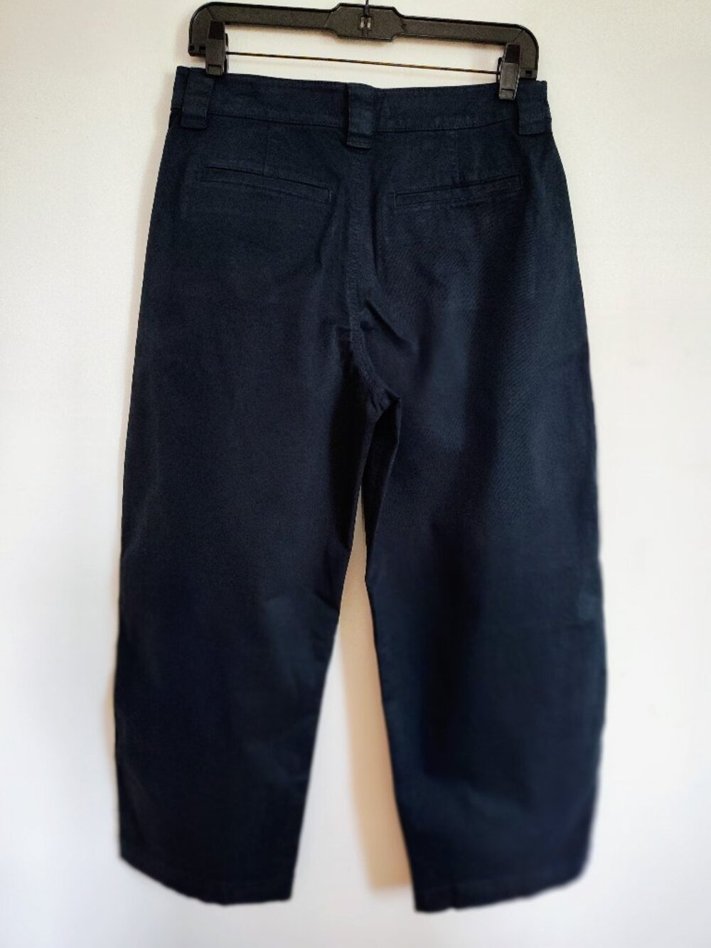 Madewell Navy Barrel-Leg Chino Pant - Picture 4 of 7